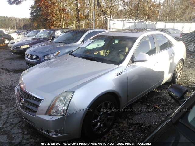 1G6DV57V590130129 - 2009 CADILLAC CTS HI FEATURE V6 SILVER photo 2