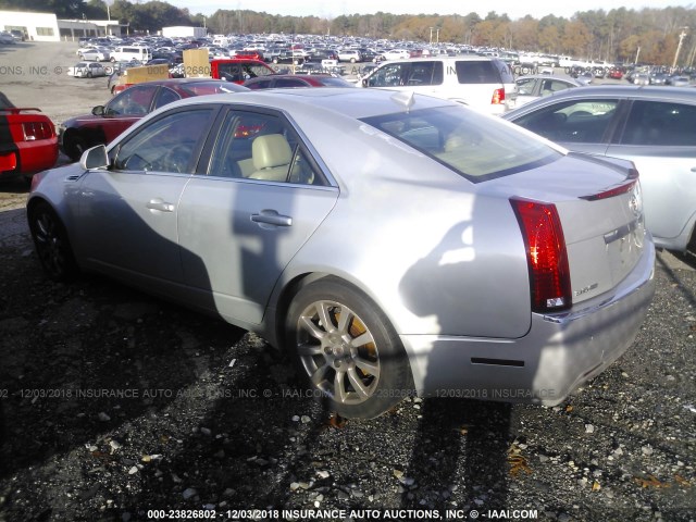 1G6DV57V590130129 - 2009 CADILLAC CTS HI FEATURE V6 SILVER photo 3