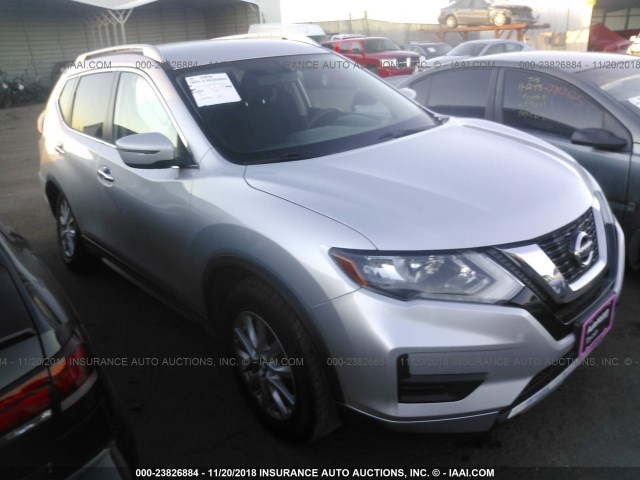 KNMAT2MV5HP513910 - 2017 NISSAN ROGUE S/SV SILVER photo 1