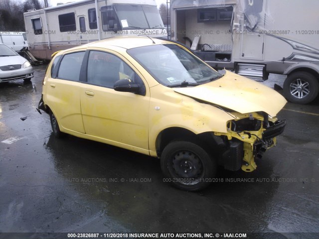 KL1TD62665B374170 - 2005 CHEVROLET AVEO LS YELLOW photo 1