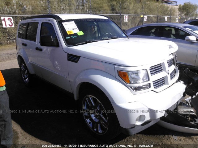 1D4PT4GK0BW605398 - 2011 DODGE NITRO HEAT WHITE photo 1