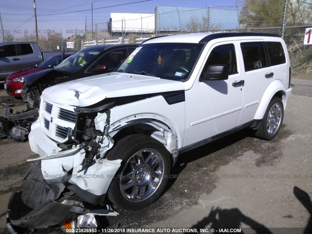 1D4PT4GK0BW605398 - 2011 DODGE NITRO HEAT WHITE photo 2