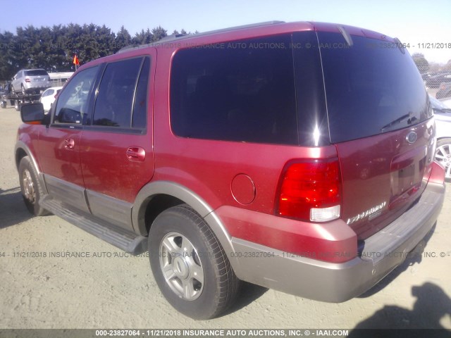 1FMPU18L53LA46428 - 2003 FORD EXPEDITION EDDIE BAUER RED photo 3