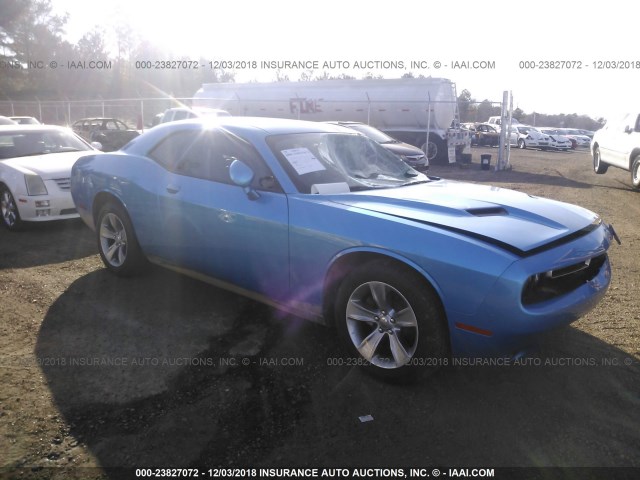 2C3CDZAG0JH311348 - 2018 DODGE CHALLENGER SXT BLUE photo 1