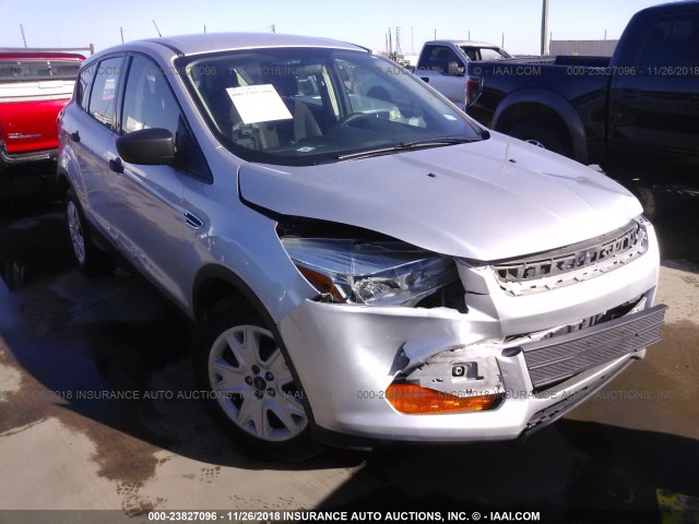 1FMCU0F71EUB45520 - 2014 FORD ESCAPE S SILVER photo 1