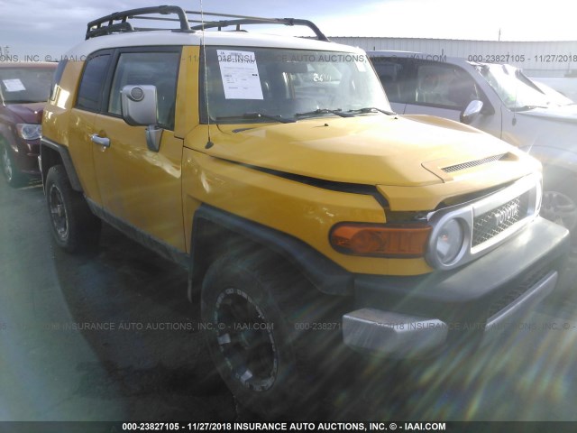 JTEBU11F770026493 - 2007 TOYOTA FJ CRUISER YELLOW photo 1