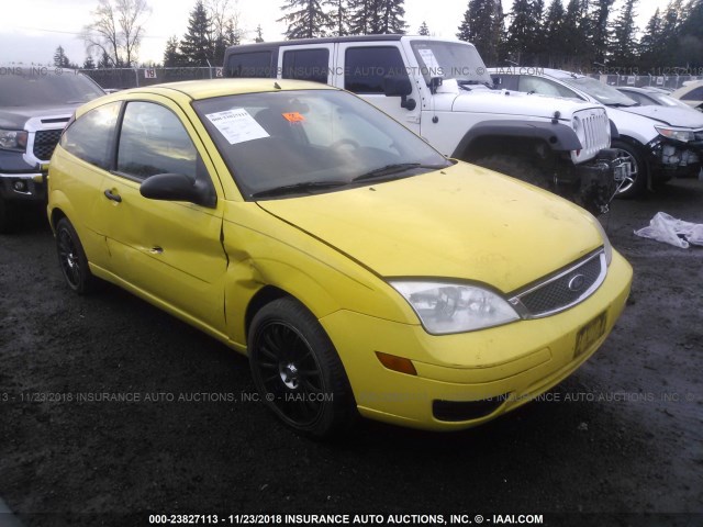 3FAFP31N25R110322 - 2005 FORD FOCUS ZX3 YELLOW photo 1
