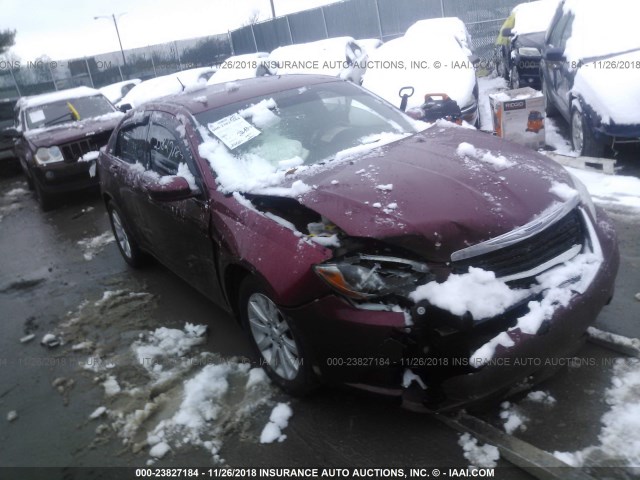 1C3CCBBB7DN694598 - 2013 CHRYSLER 200 TOURING RED photo 1