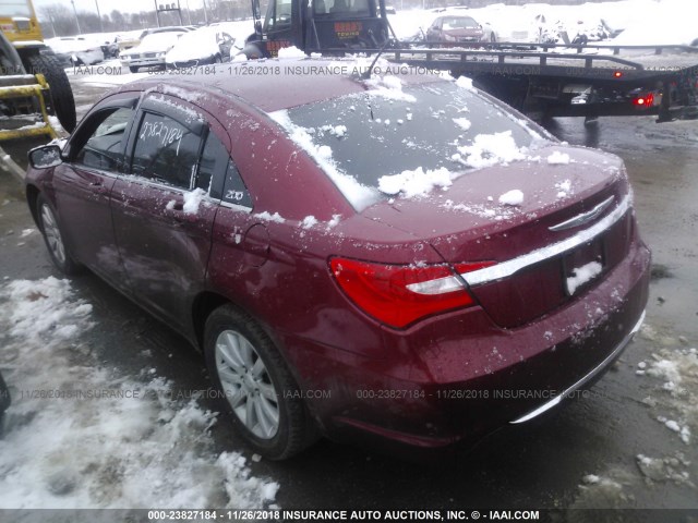 1C3CCBBB7DN694598 - 2013 CHRYSLER 200 TOURING RED photo 3