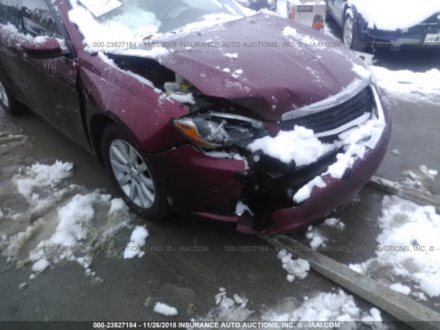 1C3CCBBB7DN694598 - 2013 CHRYSLER 200 TOURING RED photo 6