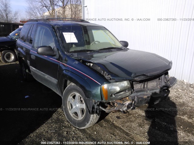 1GNDT13S542210963 - 2004 CHEVROLET TRAILBLAZER LS/LT GREEN photo 1