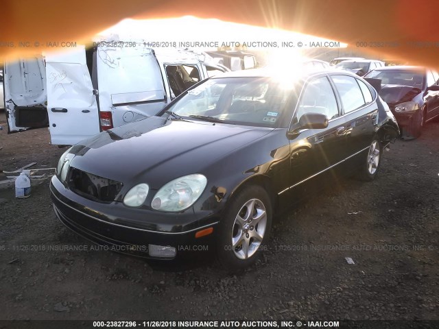 JT8BD69S440193617 - 2004 LEXUS GS 300 BLACK photo 2