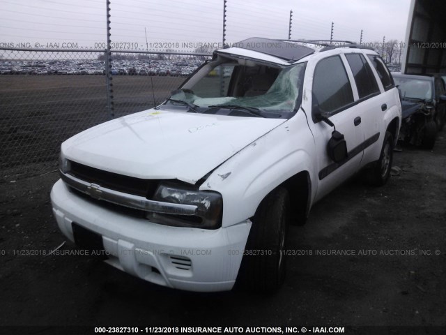 1GNDT13S852327986 - 2005 CHEVROLET TRAILBLAZER LS/LT WHITE photo 6