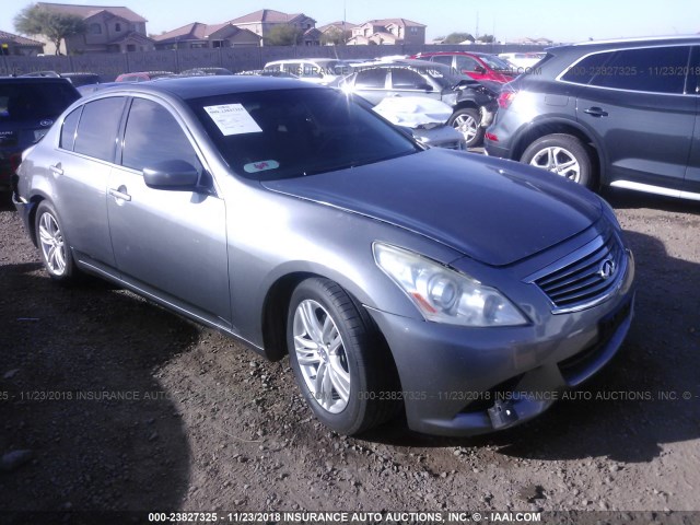 JN1CV6AP0CM627844 - 2012 INFINITI G37 SPORT GRAY photo 1