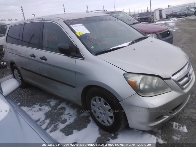 5FNRL38215B013807 - 2005 HONDA ODYSSEY LX SILVER photo 1