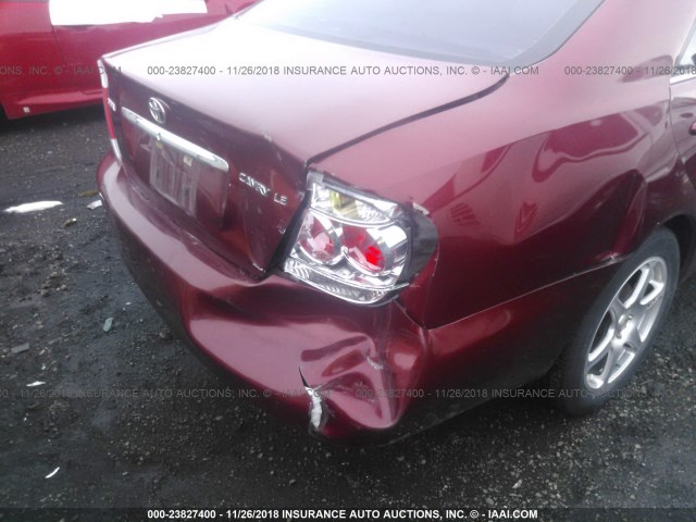4T1BE32K05U054596 - 2005 TOYOTA CAMRY LE/XLE/SE RED photo 6