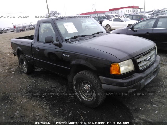 1FTYR10C11TA32092 - 2001 FORD RANGER BLACK photo 1