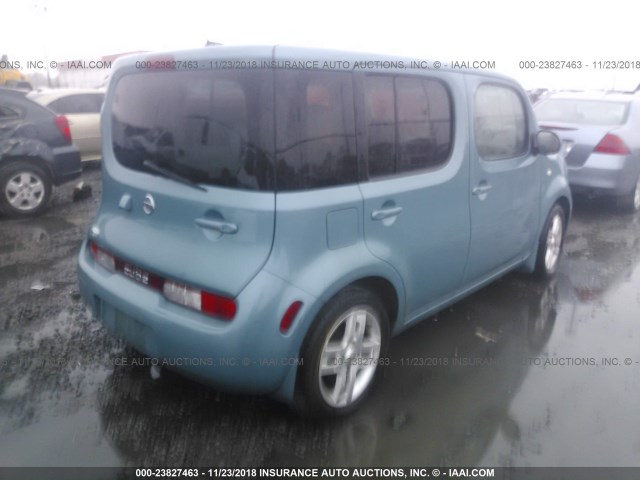 JN8AZ2KR3AT152831 - 2010 NISSAN CUBE S/SL/KROM BLUE photo 4