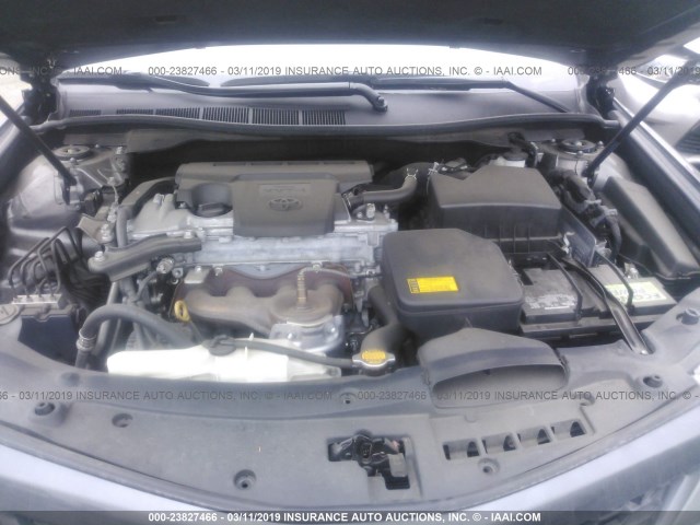 4T1BF1FK7DU290429 - 2013 TOYOTA CAMRY L/SE/LE/XLE ნაცრისფერი ფოტო 10