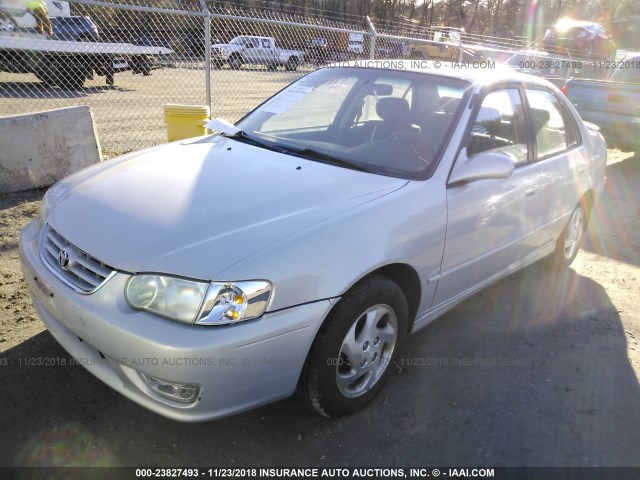 2T1BR12EX1C461162 - 2001 TOYOTA COROLLA CE/LE/S SILVER photo 2