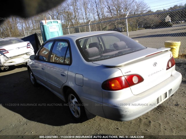 2T1BR12EX1C461162 - 2001 TOYOTA COROLLA CE/LE/S SILVER photo 3