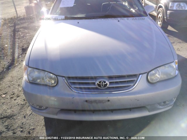 2T1BR12EX1C461162 - 2001 TOYOTA COROLLA CE/LE/S SILVER photo 6