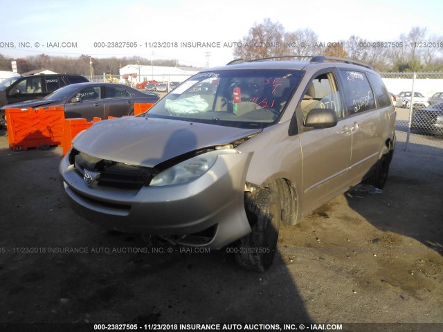 5TDZA23C84S132870 - 2004 TOYOTA SIENNA CE/LE BEIGE photo 2