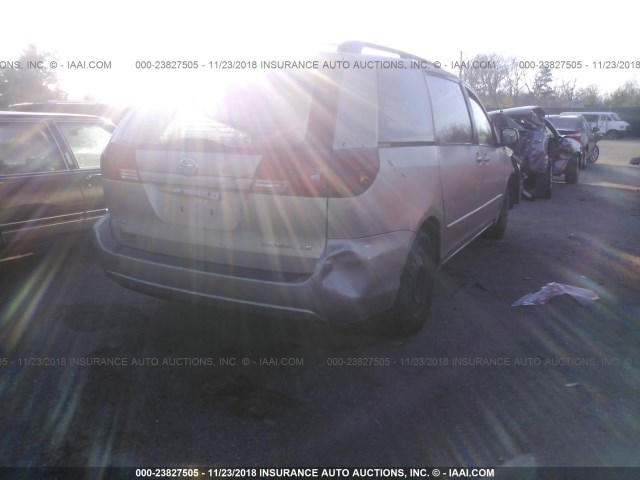 5TDZA23C84S132870 - 2004 TOYOTA SIENNA CE/LE BEIGE photo 4