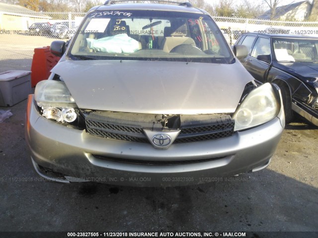 5TDZA23C84S132870 - 2004 TOYOTA SIENNA CE/LE BEIGE photo 6