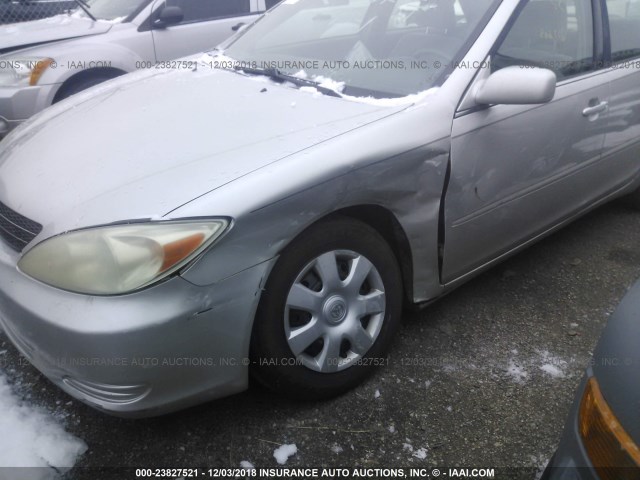 4T1BE32K84U791916 - 2004 TOYOTA CAMRY LE/XLE/SE SILVER photo 6