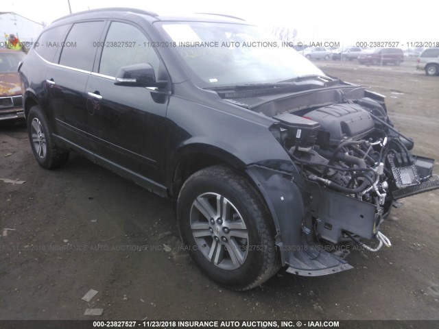 1GNKRGKD3HJ238445 - 2017 CHEVROLET TRAVERSE LT BLACK photo 1