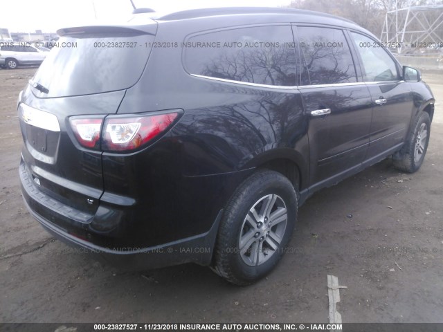 1GNKRGKD3HJ238445 - 2017 CHEVROLET TRAVERSE LT BLACK photo 4