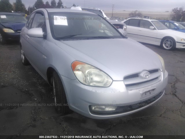 KMHCN36C07U023780 - 2007 HYUNDAI ACCENT SE SILVER photo 1