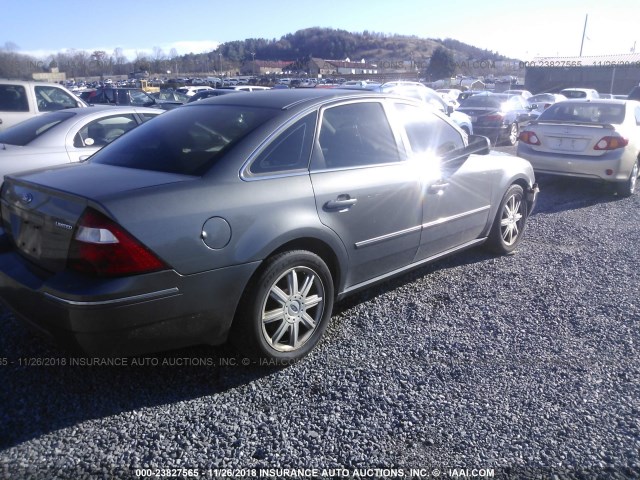 1FAFP25126G140852 - 2006 FORD FIVE HUNDRED LIMITED GRAY photo 4