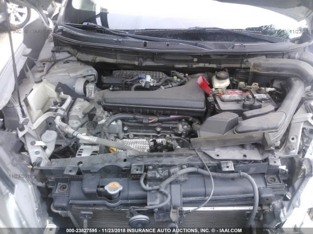 5N1AT2MT9EC766080 - 2014 NISSAN ROGUE S/SL/SV SILVER photo 10