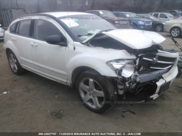 1B3HE78K48D635523 - 2008 DODGE CALIBER R/T WHITE photo 1