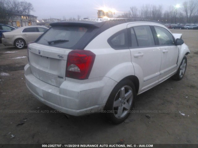 1B3HE78K48D635523 - 2008 DODGE CALIBER R/T WHITE photo 4