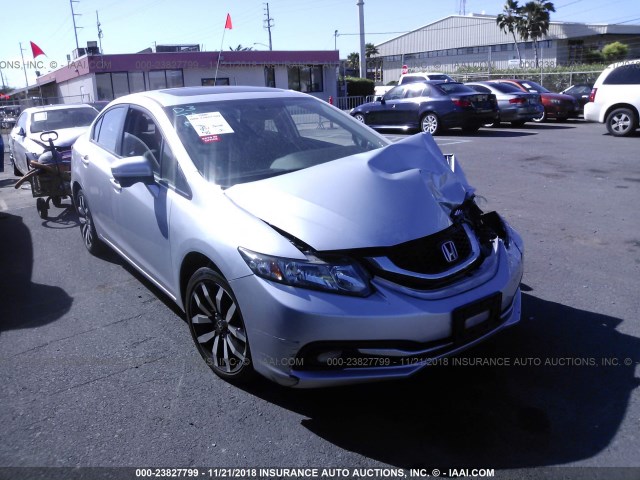 2HGFB2F91FH538511 - 2015 HONDA CIVIC EXL ვერცხლისფერი ფოტო 1