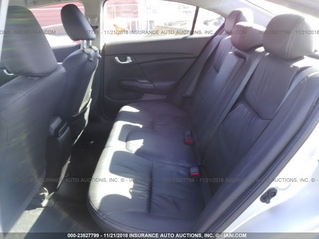 2HGFB2F91FH538511 - 2015 HONDA CIVIC EXL ვერცხლისფერი ფოტო 8