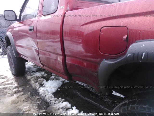 5TEWN72N32Z886881 - 2002 TOYOTA TACOMA XTRACAB RED photo 6