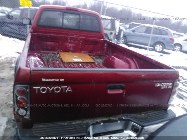 5TEWN72N32Z886881 - 2002 TOYOTA TACOMA XTRACAB RED photo 8