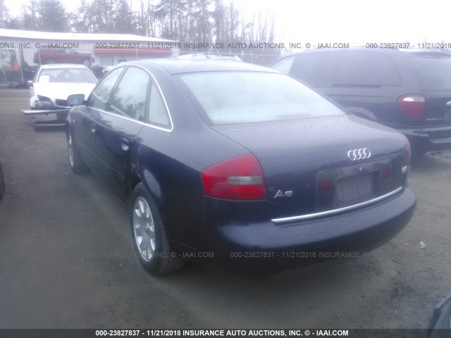 WAUEH64B61N152444 - 2001 AUDI A6 2.8 QUATTRO BLACK photo 3