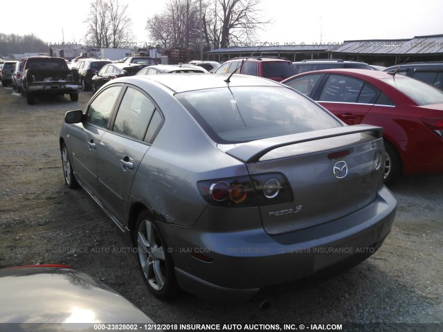 JM1BK323551277238 - 2005 MAZDA 3 S SILVER photo 3