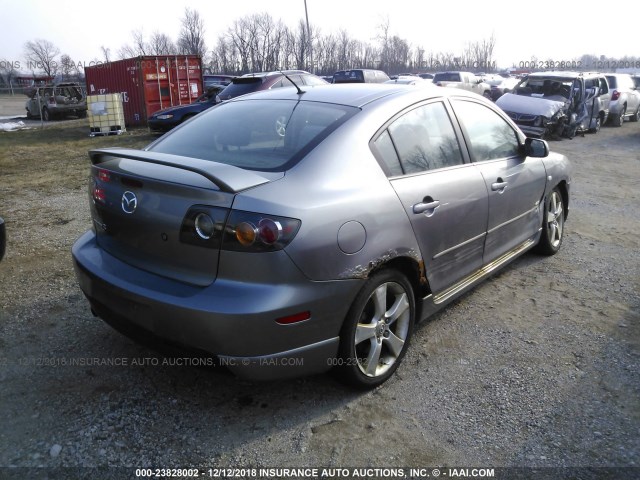 JM1BK323551277238 - 2005 MAZDA 3 S SILVER photo 4