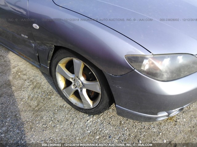 JM1BK323551277238 - 2005 MAZDA 3 S SILVER photo 6