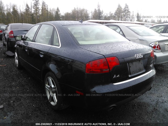 WAUDF78E57A109192 - 2007 AUDI A4 2.0T QUATTRO BLUE photo 3