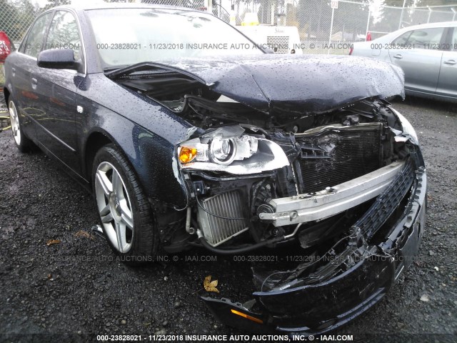 WAUDF78E57A109192 - 2007 AUDI A4 2.0T QUATTRO BLUE photo 6