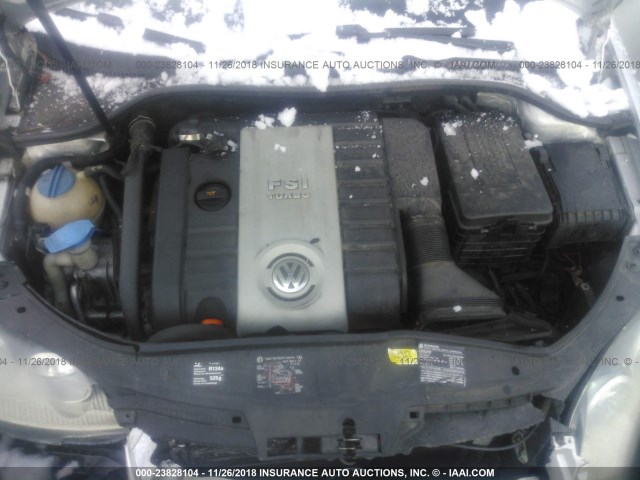 WVWFV71K66W140354 - 2006 VOLKSWAGEN NEW GTI SILVER photo 10