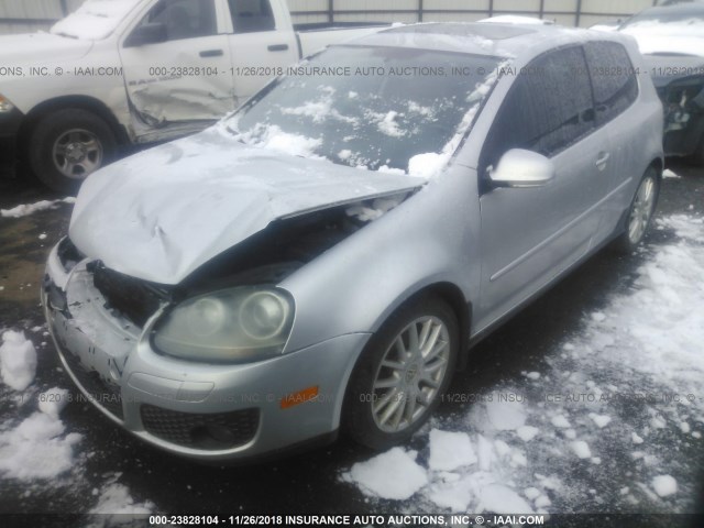 WVWFV71K66W140354 - 2006 VOLKSWAGEN NEW GTI SILVER photo 2