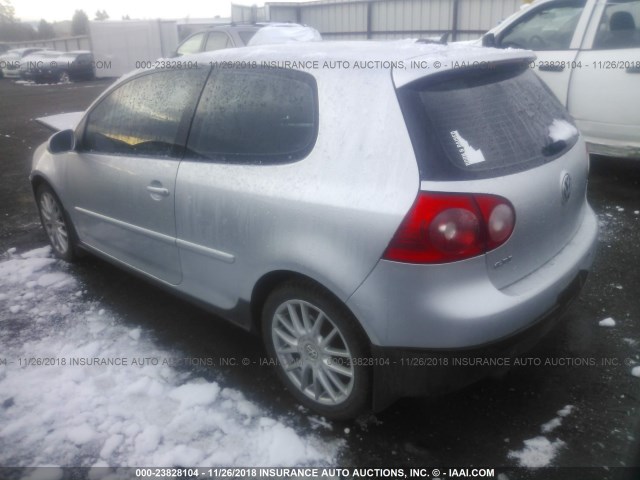 WVWFV71K66W140354 - 2006 VOLKSWAGEN NEW GTI SILVER photo 3